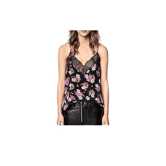Zadig & Voltaire Peonies Christie Camisole M - Picture 1 of 9